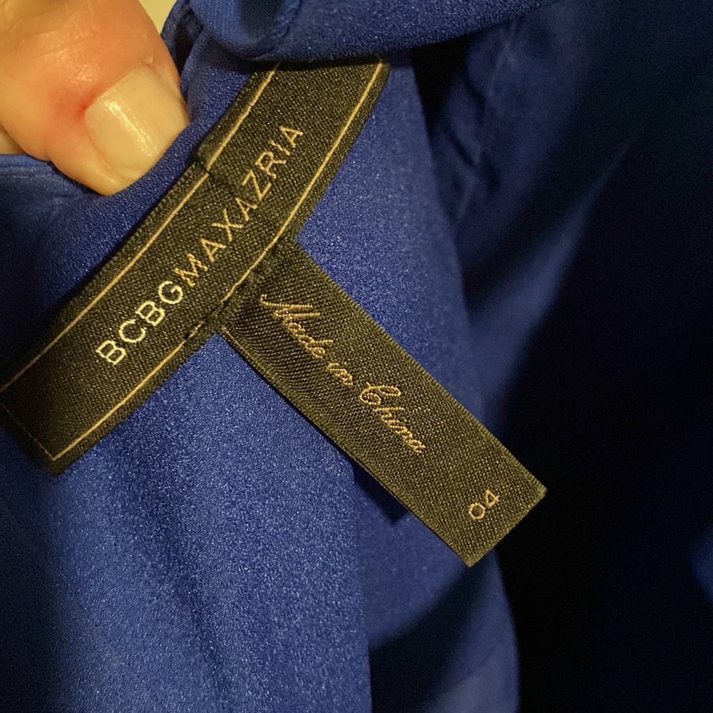 BCBGmaxazria |  Leonara Beaded Halter Sheer Hem Gown sequins - Picture 10 of 17